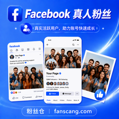 Facebook 真人粉丝 | 华人 | 人工操作